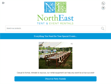 Tablet Screenshot of northeastpartyrentals.com